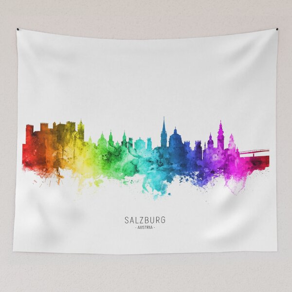 Item preview, Salzburg Austria Skyline designed and sold by ArtPrints.