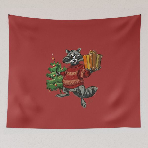 Item preview, Funny Raccoon Christmas designed and sold by SakalDesign.