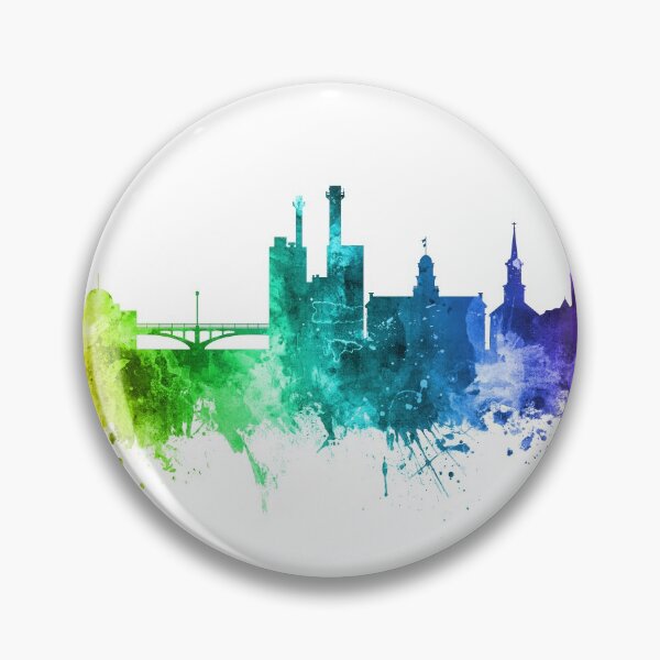 Artikelvorschau, Iowa City Iowa Skyline entworfen und verkauft von ArtPrints.