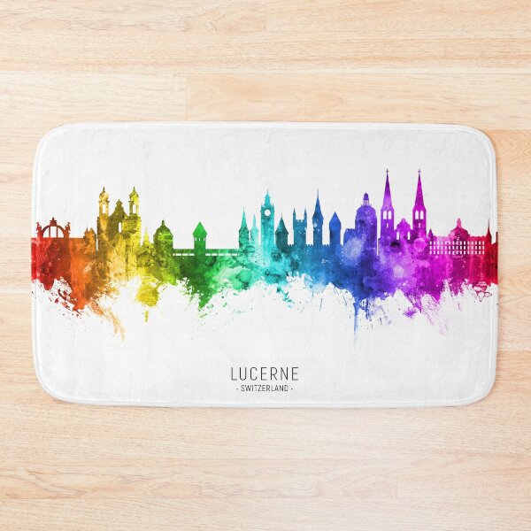 Item preview, Lucerne Switzerland Luzern Skyline designed and sold by ArtPrints.