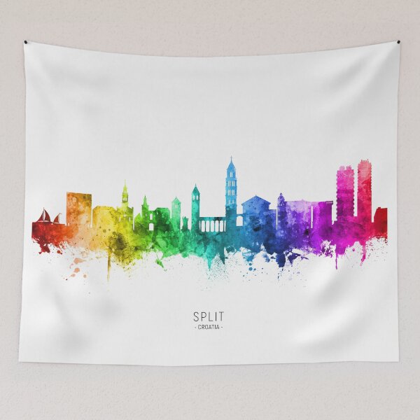 Item preview, Split Croatia Skyline designed and sold by ArtPrints.
