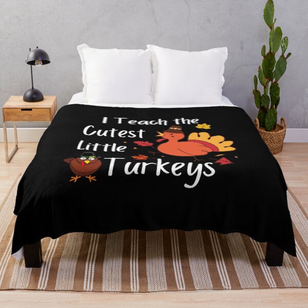 Item preview, I Teach The Cutest Little Turkeys funny gift idea for teacher designed and sold by thebreeze09.