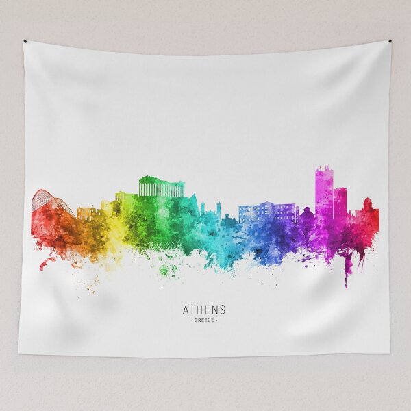 Item preview, Athens Greece Skyline designed and sold by ArtPrints.