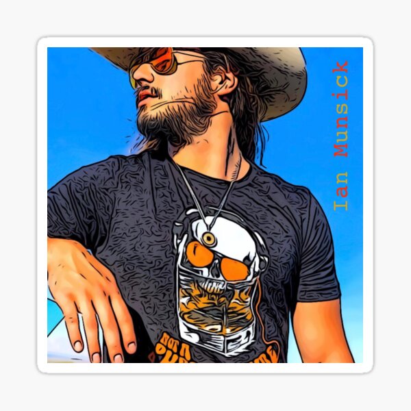 Ian Munsick blue sky Sticker