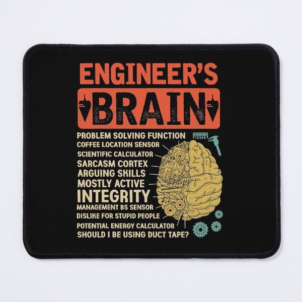 Item preview, Engineer's Brain Problem Solving Process Engineering T-Shirt designed and sold by BartonRich.