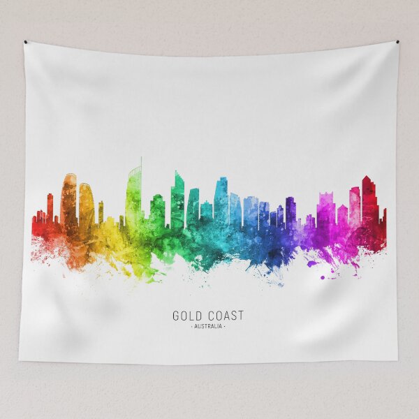 Item preview, Gold Coast Australia Skyline designed and sold by ArtPrints.