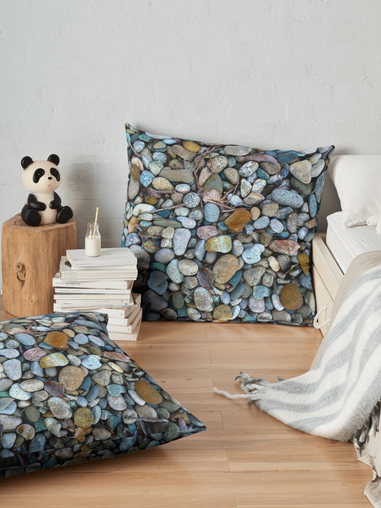 Alternate view of Idaho River Rocks Floor Pillow