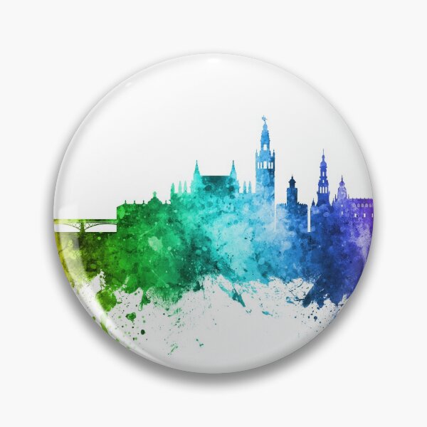 Item preview, Sevilla Spain Skyline designed and sold by ArtPrints.