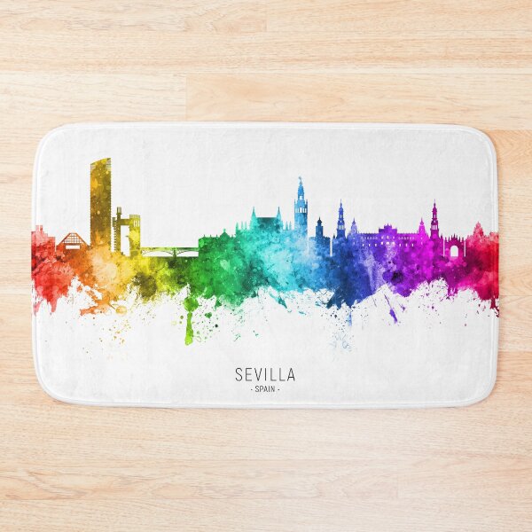 Item preview, Sevilla Spain Skyline designed and sold by ArtPrints.
