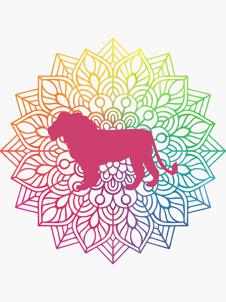 Lion Mandala by TheQuoteFactory