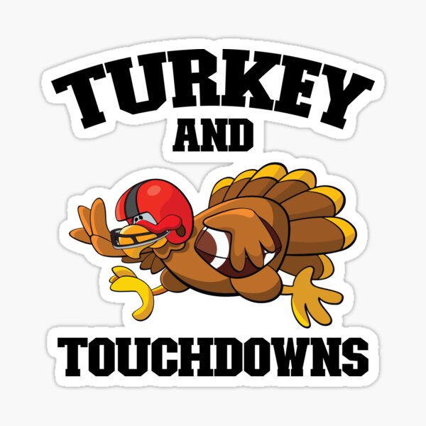 Thanksgiving turkey football player coach fan' Sticker