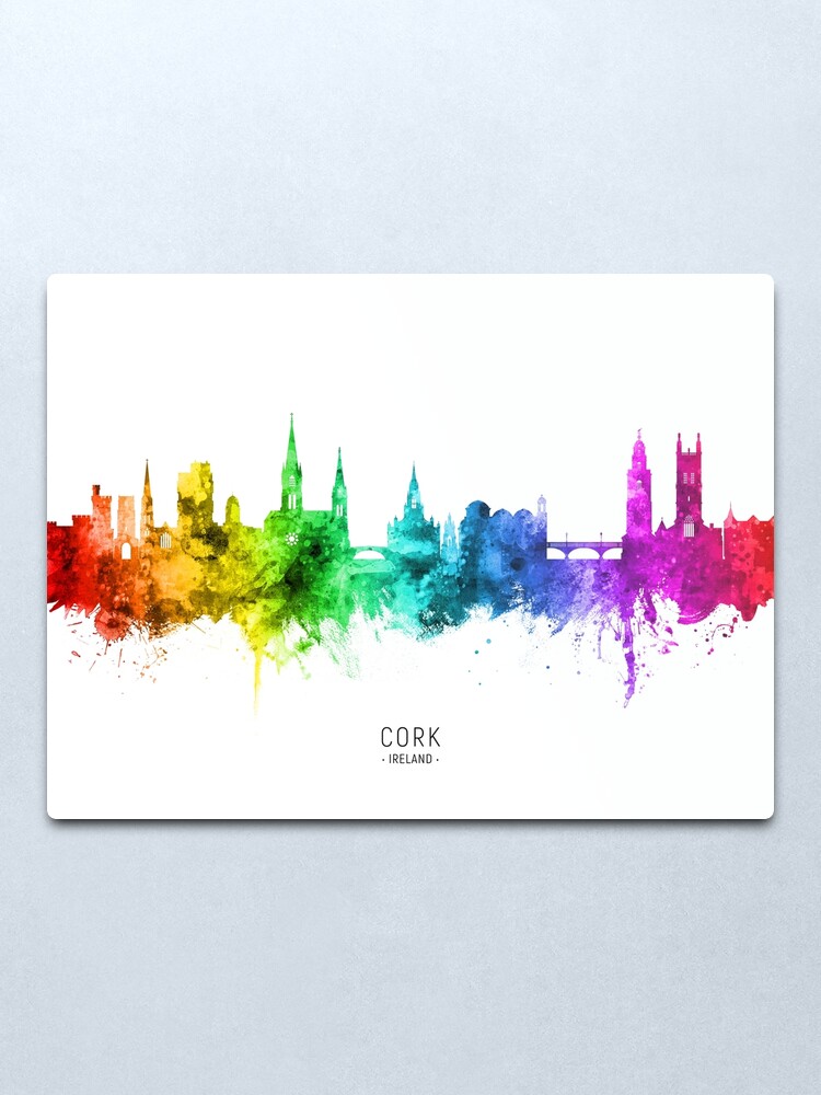 Alternate view of Cork Ireland Skyline Metal Print