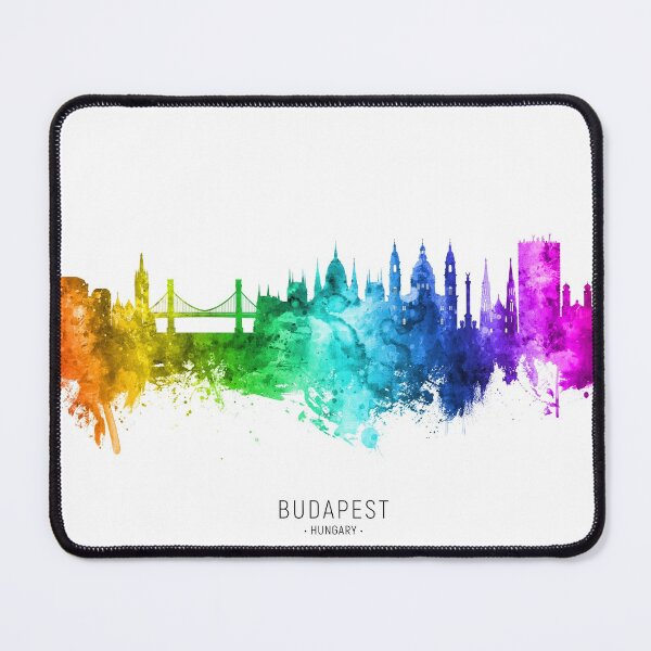 Item preview, Budapest Hungary Skyline designed and sold by ArtPrints.