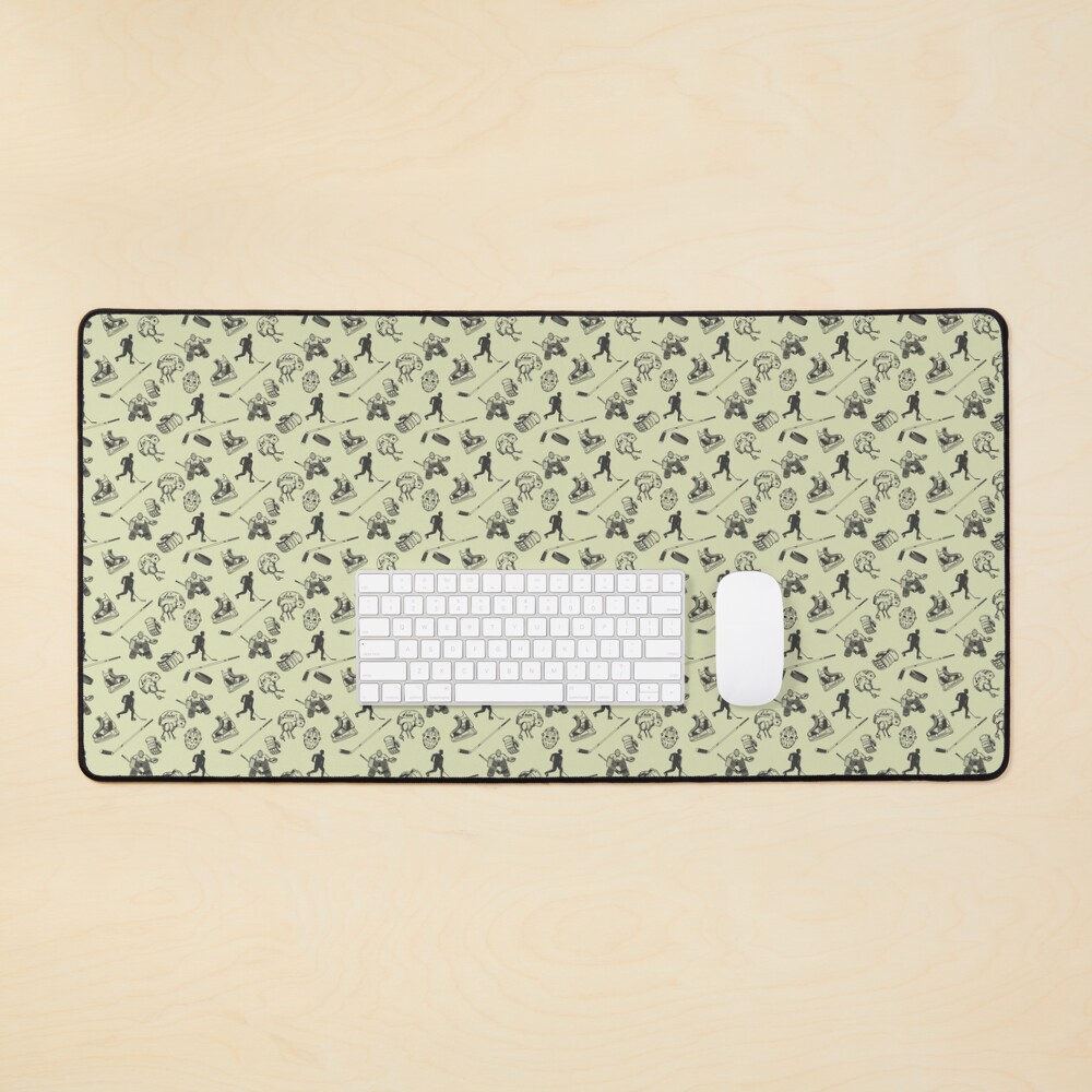 Vintage Hockey Pattern Mouse Pad
