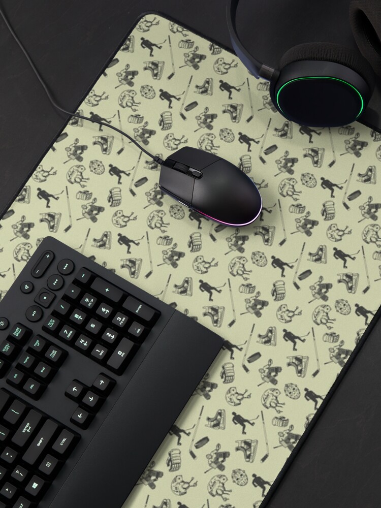 Alternate view of Vintage Hockey Pattern Mouse Pad