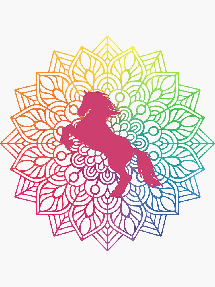 Horse Mandala by TheQuoteFactory
