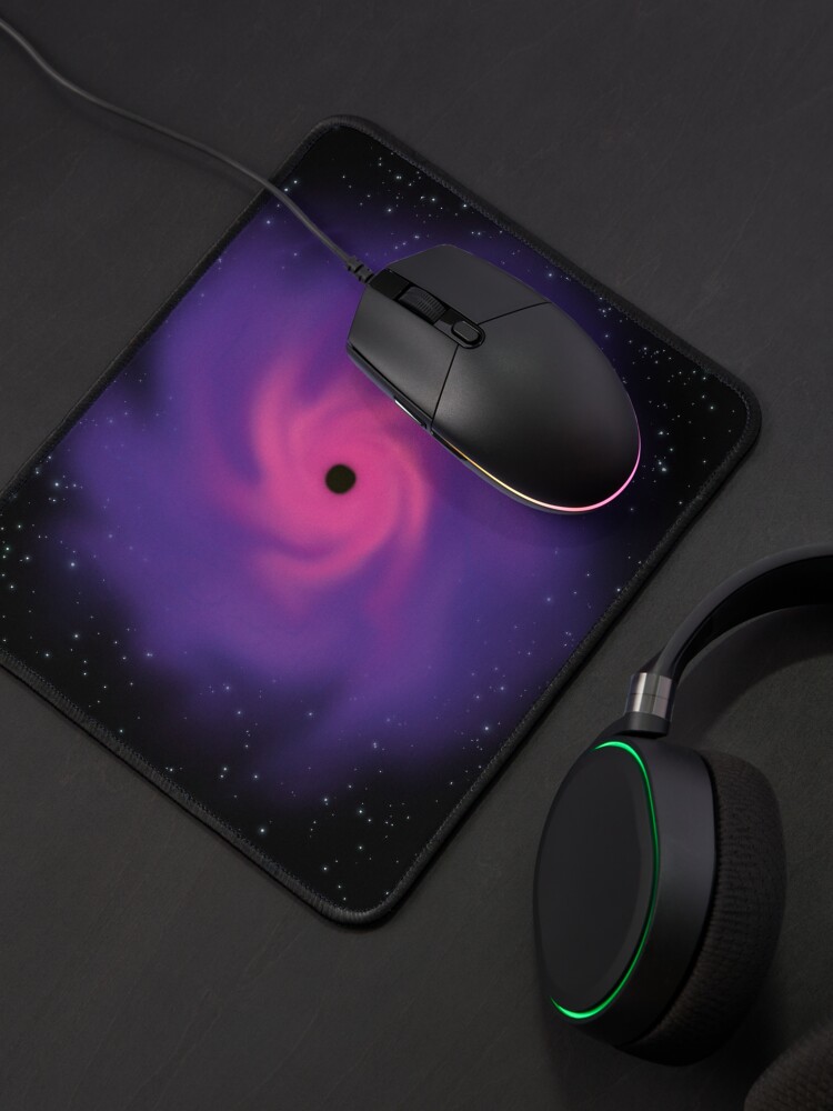 Alternate view of Purple wormhole Mouse Pad