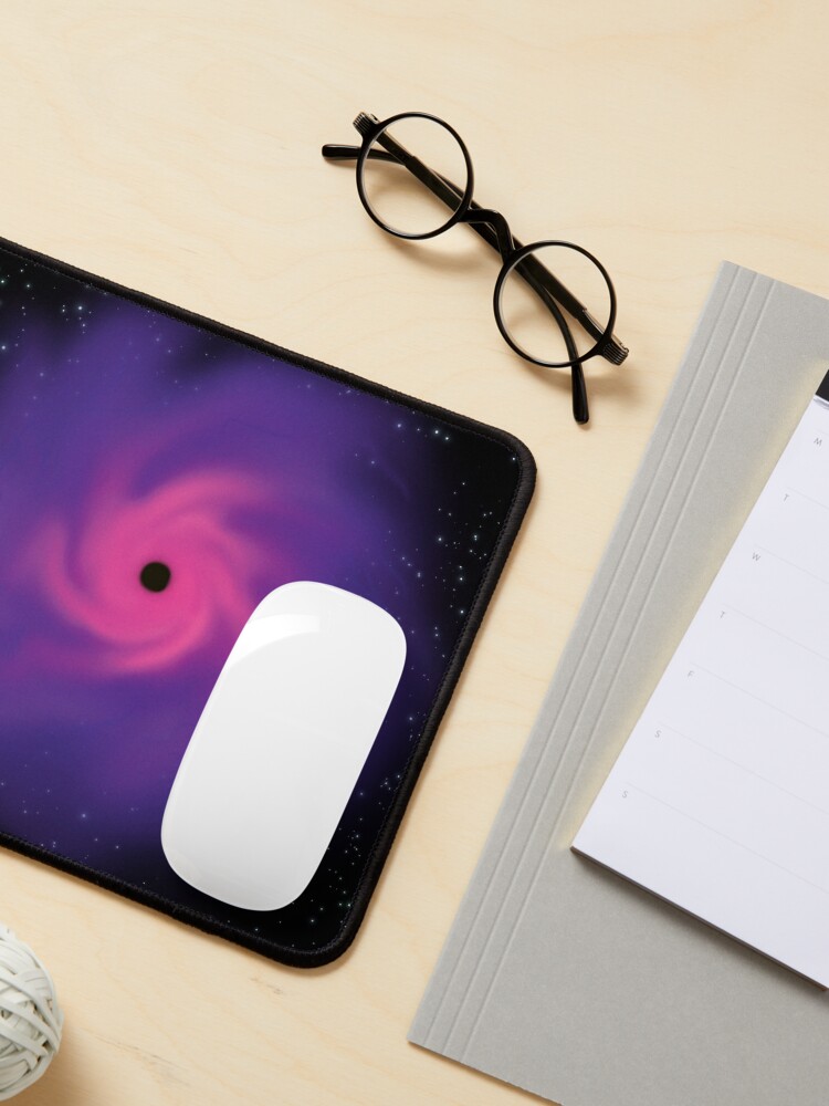 Alternate view of Purple wormhole Mouse Pad