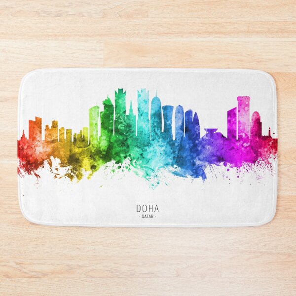 Item preview, Doha Qatar Skyline designed and sold by ArtPrints.
