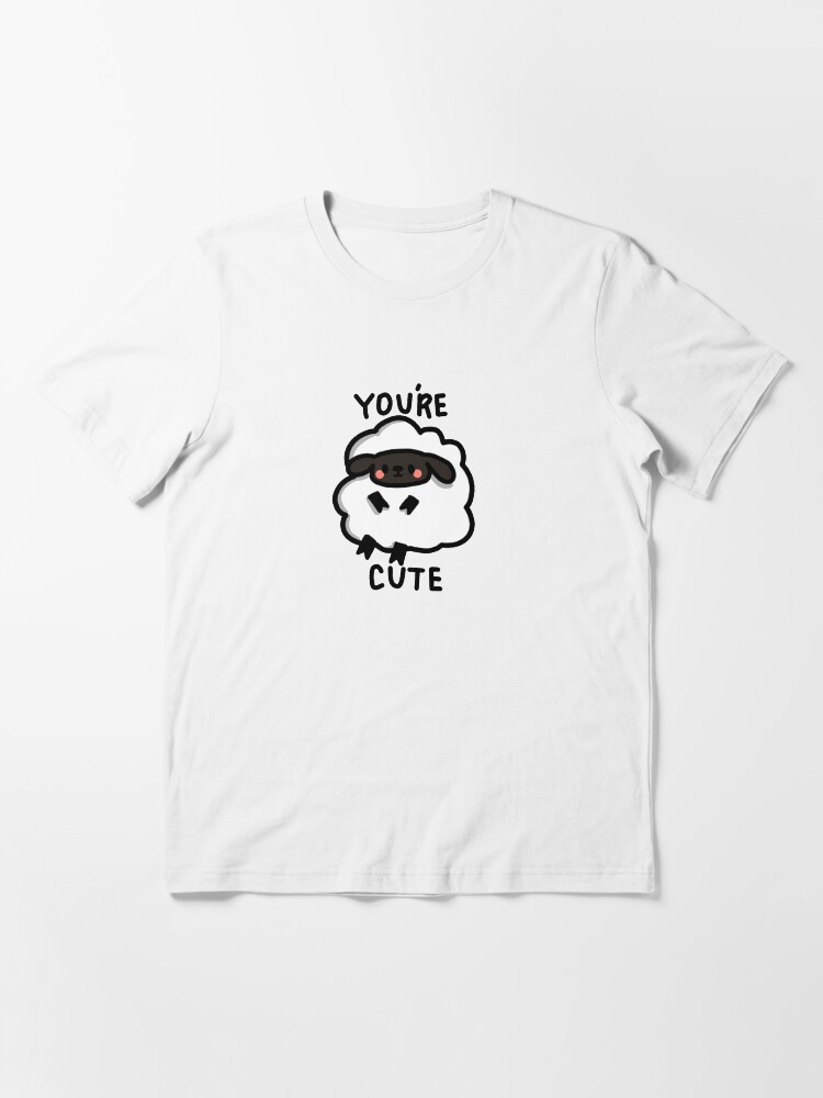 Alternate view of kawaii white sheep - You're Cute Essential T-Shirt