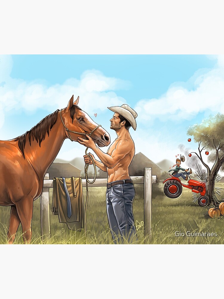 Destiel on ranch by giogui