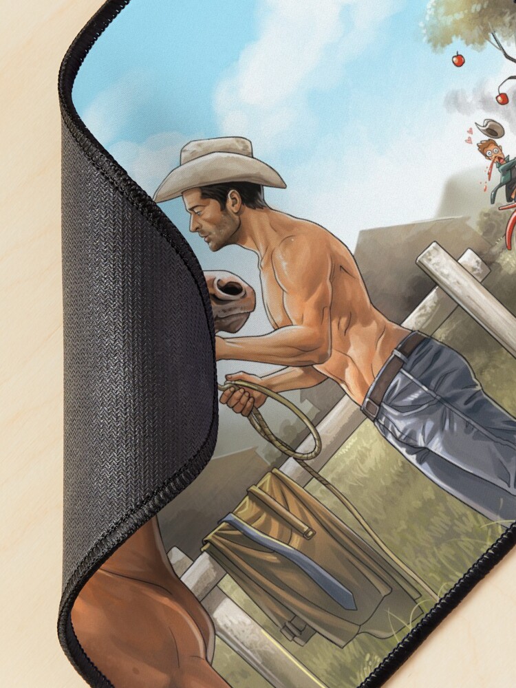 Alternate view of Destiel on ranch Mouse Pad