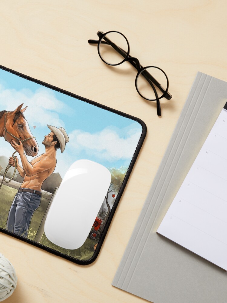 Alternate view of Destiel on ranch Mouse Pad