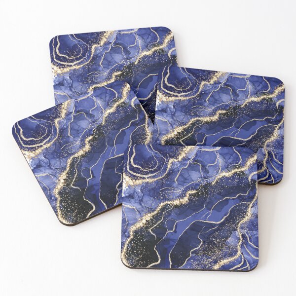 Item preview, Faux Night Blue  Marble Landscape designed and sold by MysticMarble.