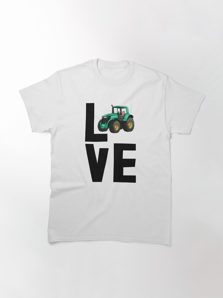 Alternate view of Love Farmer Tractor Classic T-Shirt
