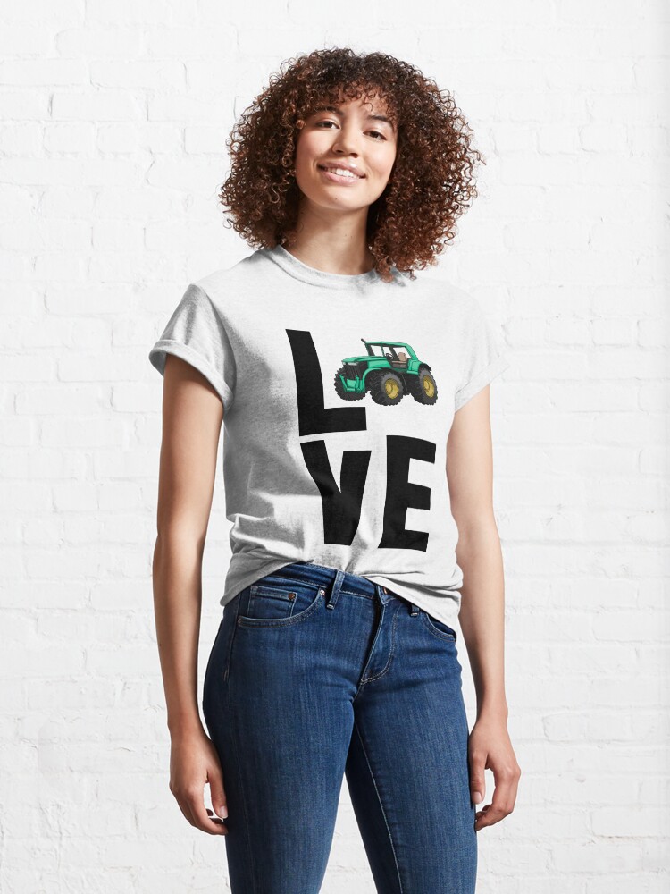Alternate view of Love Farmer Tractor Classic T-Shirt