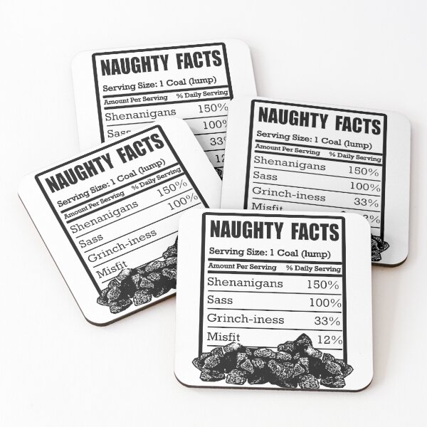 Item preview, Naughty Nutrition Facts - Lump of Coal designed and sold by elevens.