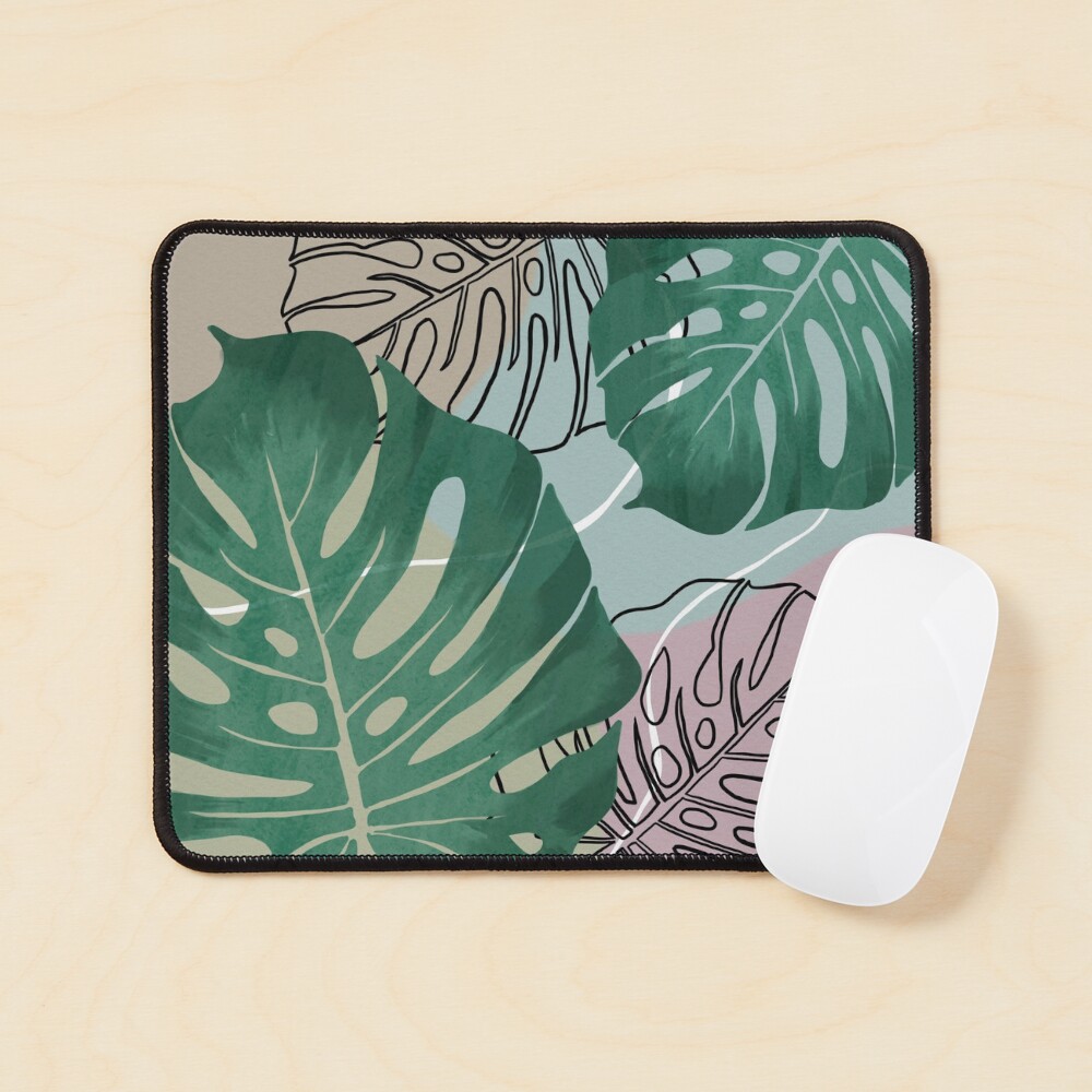 Beautiful, Delicious Monster Leaf Mouse Pad
