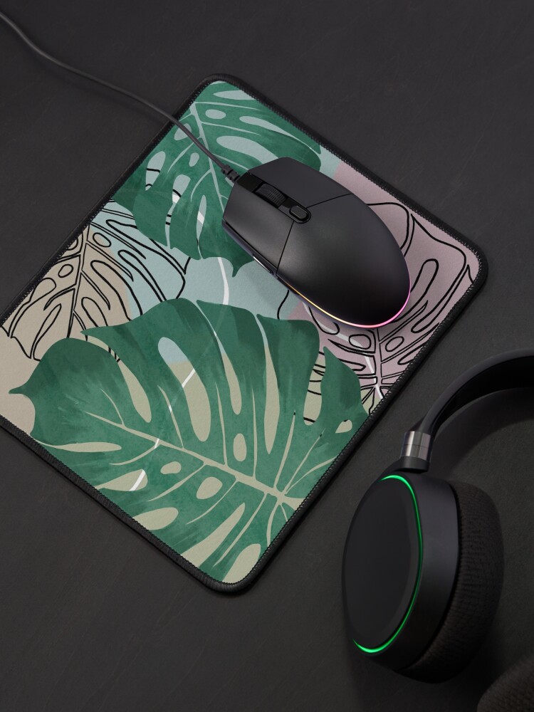 Alternate view of Beautiful, Delicious Monster Leaf Mouse Pad