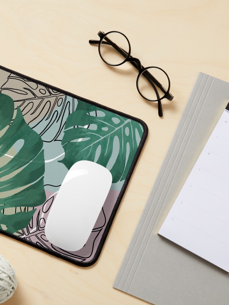 Alternate view of Beautiful, Delicious Monster Leaf Mouse Pad