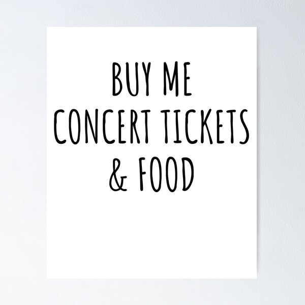 Please donate money to my concert ticket fund Sticker for Sale by SaminBin