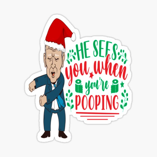 Vista previa del artículo con la obra «Él te ve cuando tú_amp_amp_amp_re PP poopy pants biden», diseñado y vendido por edseljones.