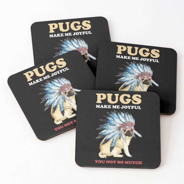 Item preview, PUGS MAKE ME JOYFUL designed and sold by fatshirt.