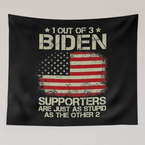 Item preview, 1 Out Of 3 Biden Supporters Are As Stupid As The Other 2 T-Shirt designed and sold by BartonRich.