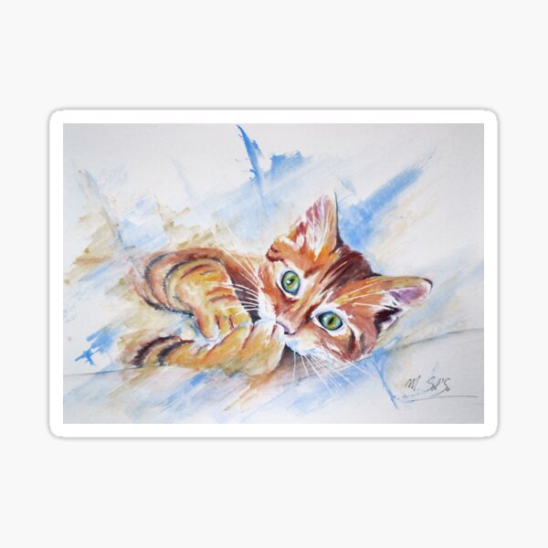 Elio, le chaton tendre et coquin Sticker