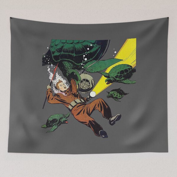 Item preview, Vintage Marine Turtles Retro Leatherbacks Saltwater Turtle designed and sold by TheAplus.