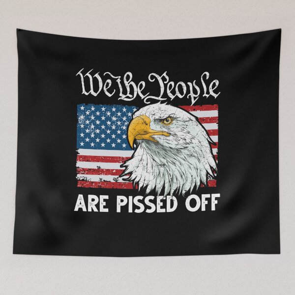 Item preview, American Flag Bald Eagle We People Are Pissed Off designed and sold by Dressed For  Duty.