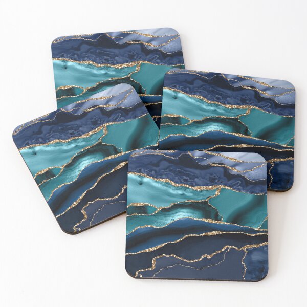 Item preview, Faux Thunder And Storm Mermaid Blue Marble designed and sold by MysticMarble.