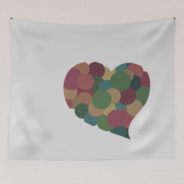 Item preview, Dull colors: Loving (17SDGs) Heart - transparent background - 17 Sustainable Development Goals designed and sold by greatnorris.