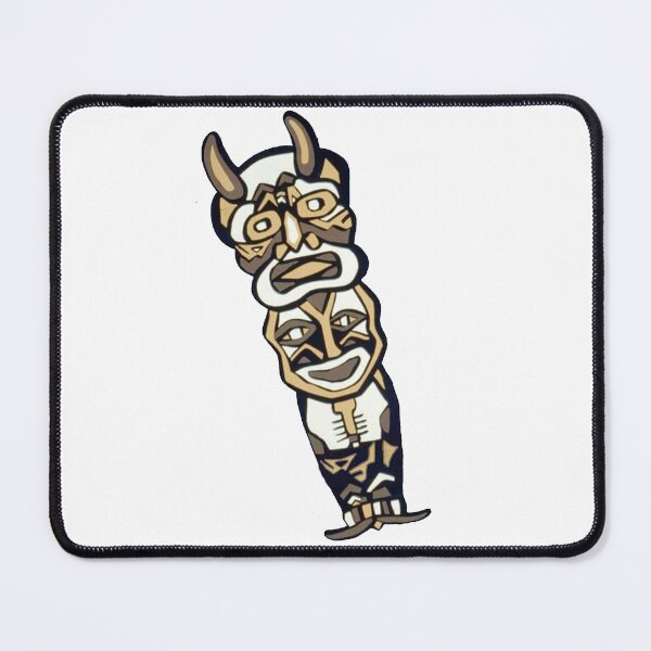 Item preview, Vintage tribal totem illustration horned mask designed and sold by Captain-Jackson.