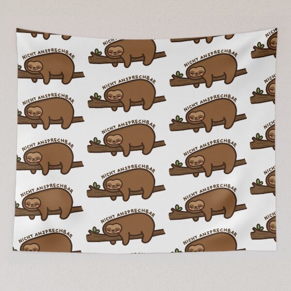 Item preview, kawaii cute sloth is sleeping - Unresponsive! ;) designed and sold by GLwithUs.