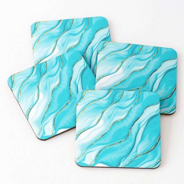 Item preview, Turquoise Mermaid Ocean Waves designed and sold by MysticMarble.