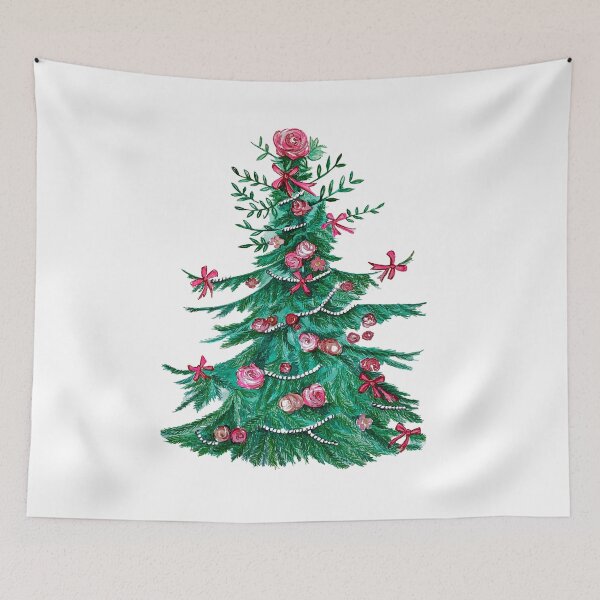 Item preview, Christmas tree with roses designed and sold by Marianne Elvan Barfoed.