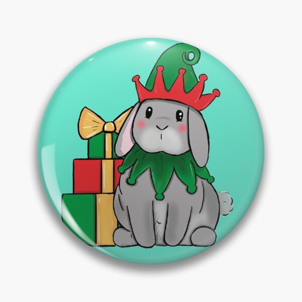 Item preview, Christmas elf bunny rabbit designed and sold by Willow Grove Designs.