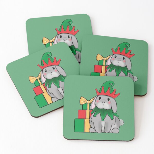 Item preview, Christmas elf bunny rabbit designed and sold by Willow Grove Designs.