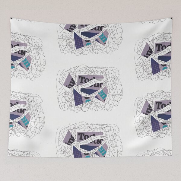 Item preview, Collage violet doodle designed and sold by eliso silva.